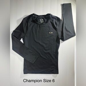 Champion Black Long Sleeve Tee